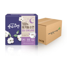 건강한 순수한면 입는 오버나이트 중형 4P
